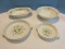 4 Serving Pieces Noritake China Versatone Matchmaker Pattern Earthenware