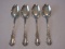 4 Pieces - Classic Towle Sterling Old Master Pattern 1942 Glossy Finish Scalloped Edges