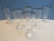 Set - 6 Lenox Signed Crystal Solitaire Platinum Trim Pattern Iced Tea Goblet