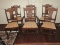 Antique Exceptional Set - 6 Parkersburg Chair Co. Depression Era Walnut Dining Chairs