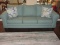 S&S Mfg. Furniture Transitional Modern Rolled Arm Sofa Couch Stallion Turquoise Upholstery