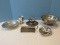 Group - Silverplate Footed Sauce Bowl w/ Underplate, Paul Revere Replica Footed 8