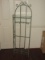 Bakers Rack w/ 4 Swivel Arm Towel Bars/Pots & Pans Glass Shelves Scrollwork Design