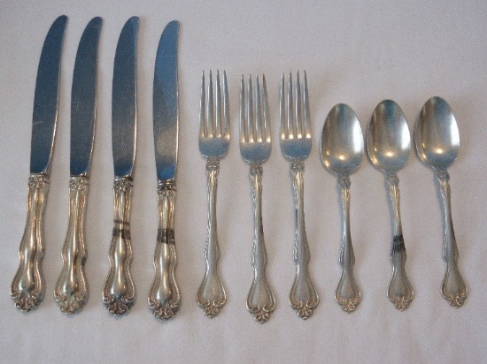 10 Pieces - Westmoreland Sterling George & Martha Washington Pattern 1940
