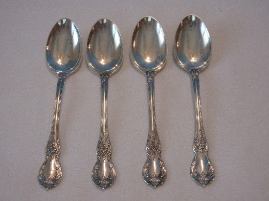 4 Pieces - Classic Towle Sterling Old Master Pattern 1942 Glossy Finish Scalloped Edges