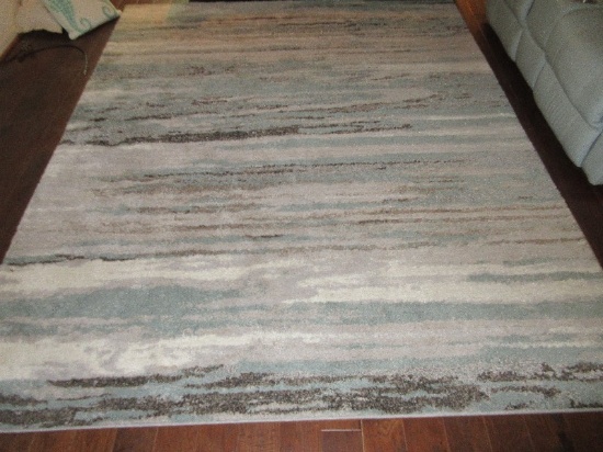 Central Oriental Natco Home Fashions Structures Still Water Collection Multi-Color Variation