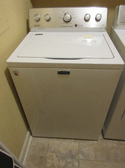 White Maytag HE Commercial Technology Top Load Washer