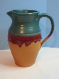 Hand Thrown Walt Glass Pottery San Antonio Texas 9 1/2
