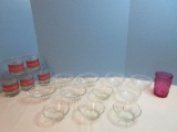 Group - Misc. Glassware 5 Happy Holiday Double Old Fashioned Glasses