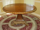 Stupendous Gorgeous Triangular Pedestal Base Monopodium Foot Empire Style Round Table