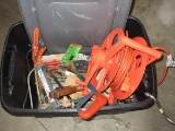 Group - Misc. Tools, Hand Drill, Saws, Task Light, Orange Extension Cord w/ Reel