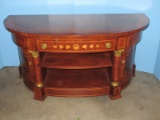 Infinity Furniture Import Orpheus Collection Burl & Walnut Finish T.V. Console Cabinet