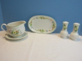 4 Serving Pieces Noritake China Versatone Matchmaker Pattern Earthenware