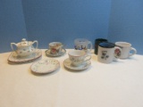 Group - China Cup/Saucer Floral Spray/Gilt Design, 2 Johnson Brothers Summer Chintz Pattern