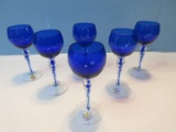 Rare Find Set - 6 Murano Italian Studio Art Glass 4 3/4