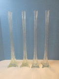 Set - 4 Clear Glass 24