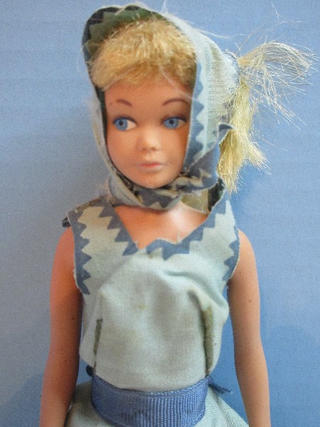 Vintage 1963 Skipper Doll (Barbie's sister) with 2 Outfits