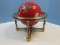 Unique Red Jasper Gemstone Globe w/30 Different Semi-Precious Gemstones