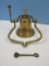Brass Bell w/Yoke Headstock Scroll Foliage & Vine Design