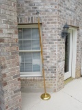 Valley Forge Flag Co. Cast-Iron Gold Tone Cover Flag Stand Base w/Wooden 8 Ft Guidon Staff