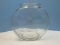 Large Vintage Pressed Glass Goldfish Bowl (Minor Mineral Water Line)