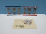 United States Mint 1988 Uncirculated Coin Set with Denver and Philadelphia Mint Mark
