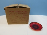 20 pc. Vintage Sears Ruby Glassware Dinnerware Imported from France