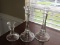 3 Glass Candle Sticks