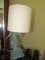 Seahorse Table Lamp w/ tan cloth shade