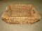 Brown Plastic Woven Basket