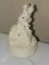 Children topping Christmas tree Porcelain light