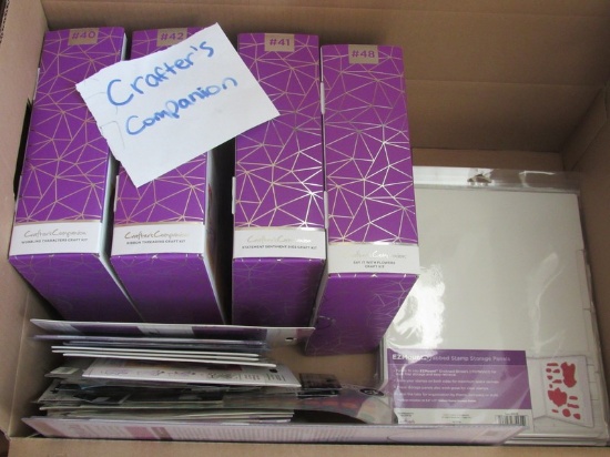 Crafters Companion Lot - Stencils, Stamps, Envelopes, Cards, Etc.