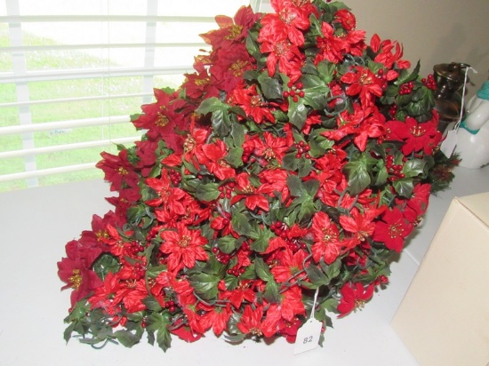 Poinsettia Christmas decoration lot