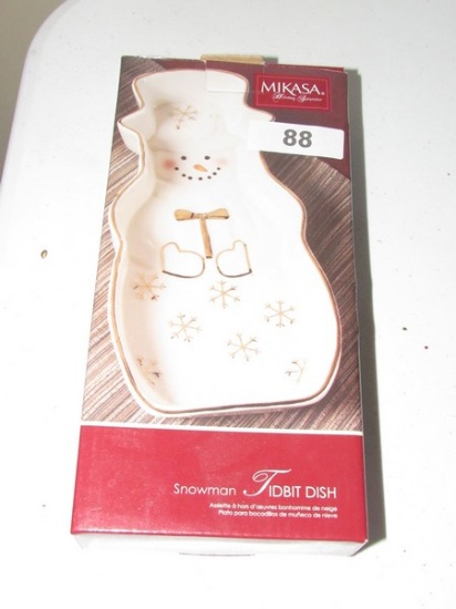 Mikasa Snowman Tidbit Dish