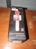 Pink wireless microphone  Hifi speaker in box