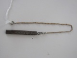 Sterling Silver Pencil Holder w/chain