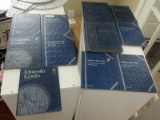 11 Whitman Penny coin books *NOT FILLED* (Some coins included)