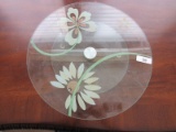 Corelle Coordinates Glass Floral Design Lazy Susan