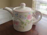 Ellgreave Ceramic Floral Design Hot Tea Pitcher