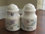 Pfaltzgraff Ceramic Floral Design Salt & Pepper Shakers