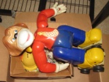 1960s Clancy the Roller Skating Chimp Toy