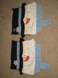 2 Snowman Pillow Sham Cover