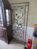 Antique Decorative free standing wrought iron divider