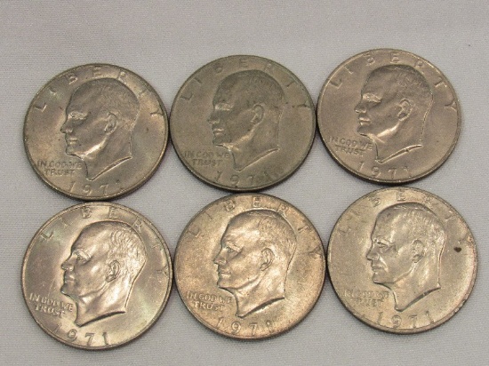 1971 Eisenhower Dollar No Mint Mark