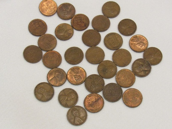 30 Wheat Cents/Pennies
