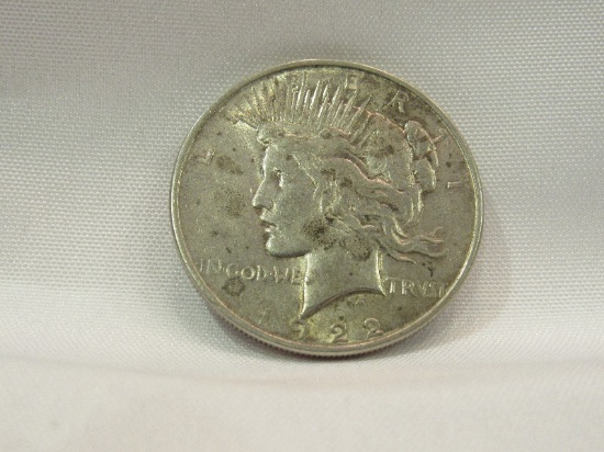 1922 Liberty Peace Dollar No Mint Mark