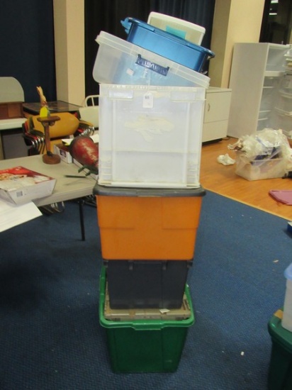 Plastic Bin Lot
