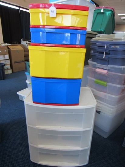 Plastic Bin Lot