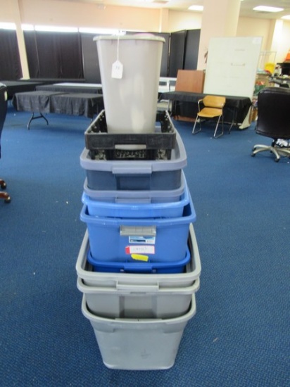 Plastic Bin Lot