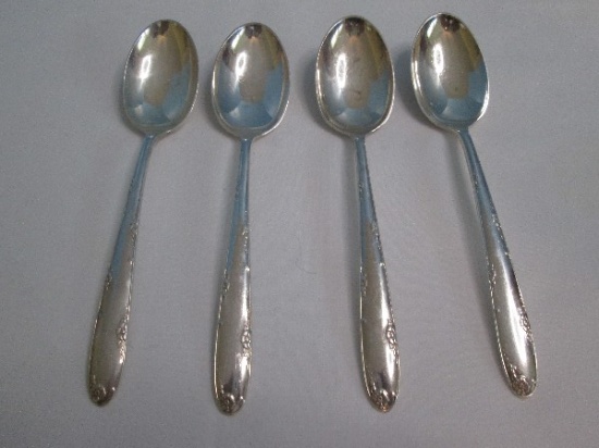 STERLING Set of 4 Towle Silver Madeira Pattern #1948 Sterling Flatware Classic Floral Foliage Design